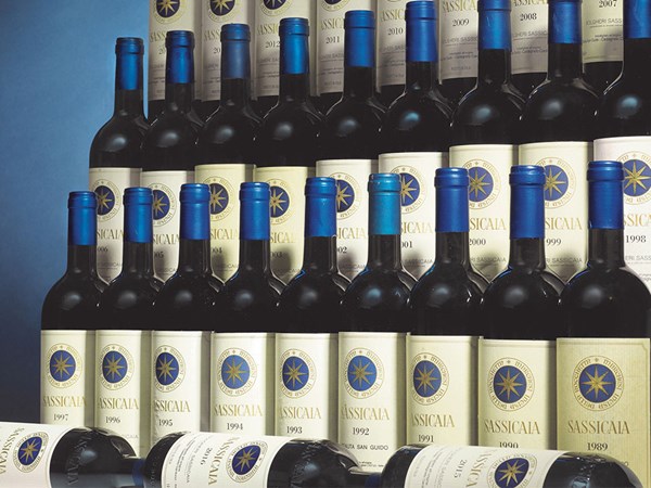 bottles of Sassicaia